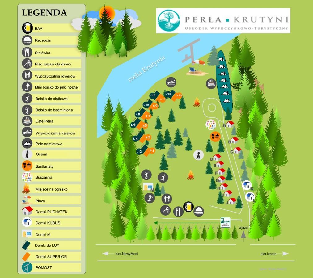 Osrodek Wypoczynkowo-Turystyczny Perla Krutyni Hotell Nowy Most Eksteriør bilde
